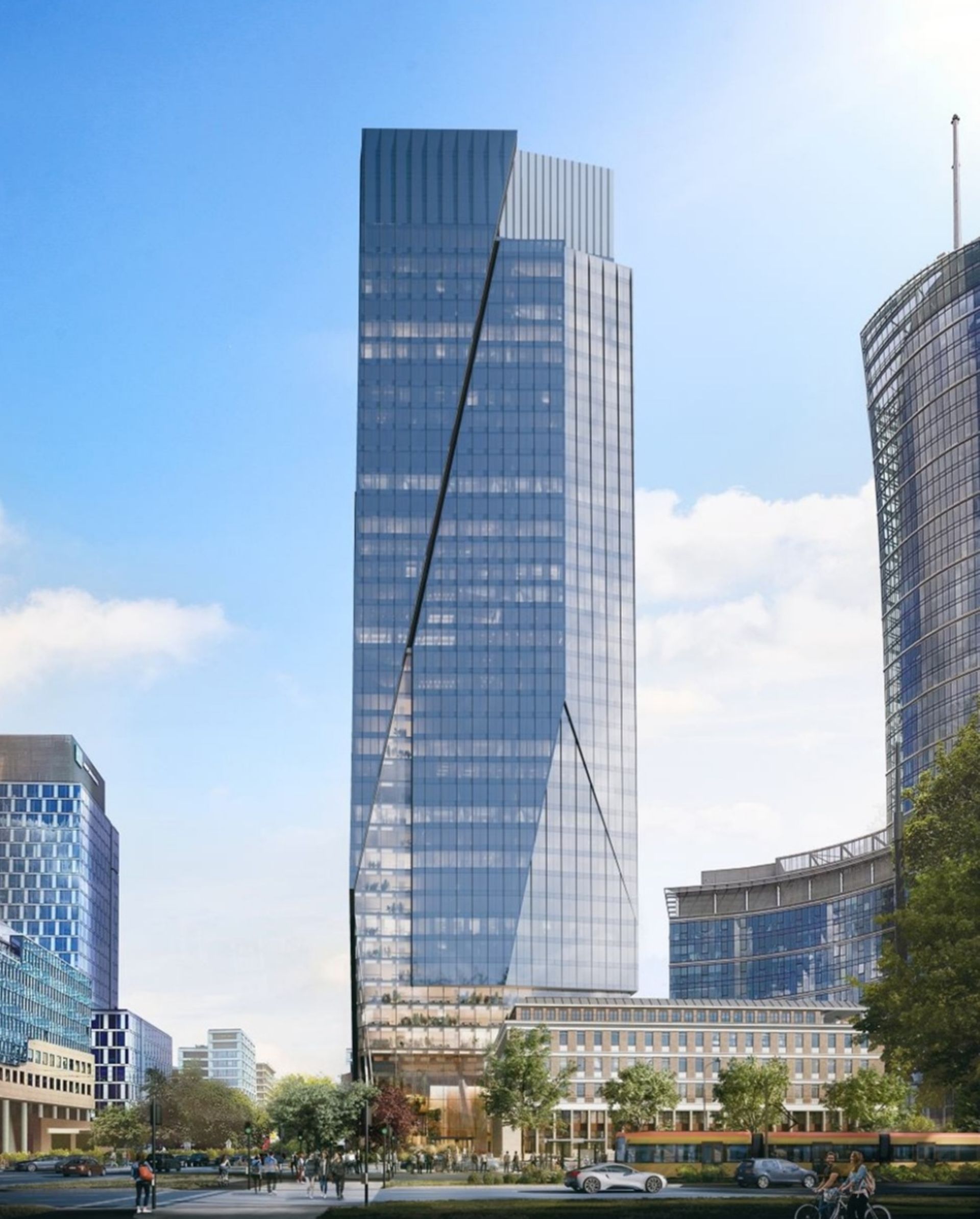 W Warszawie trwa budowa 174-metrowego wieżowca The Bridge 