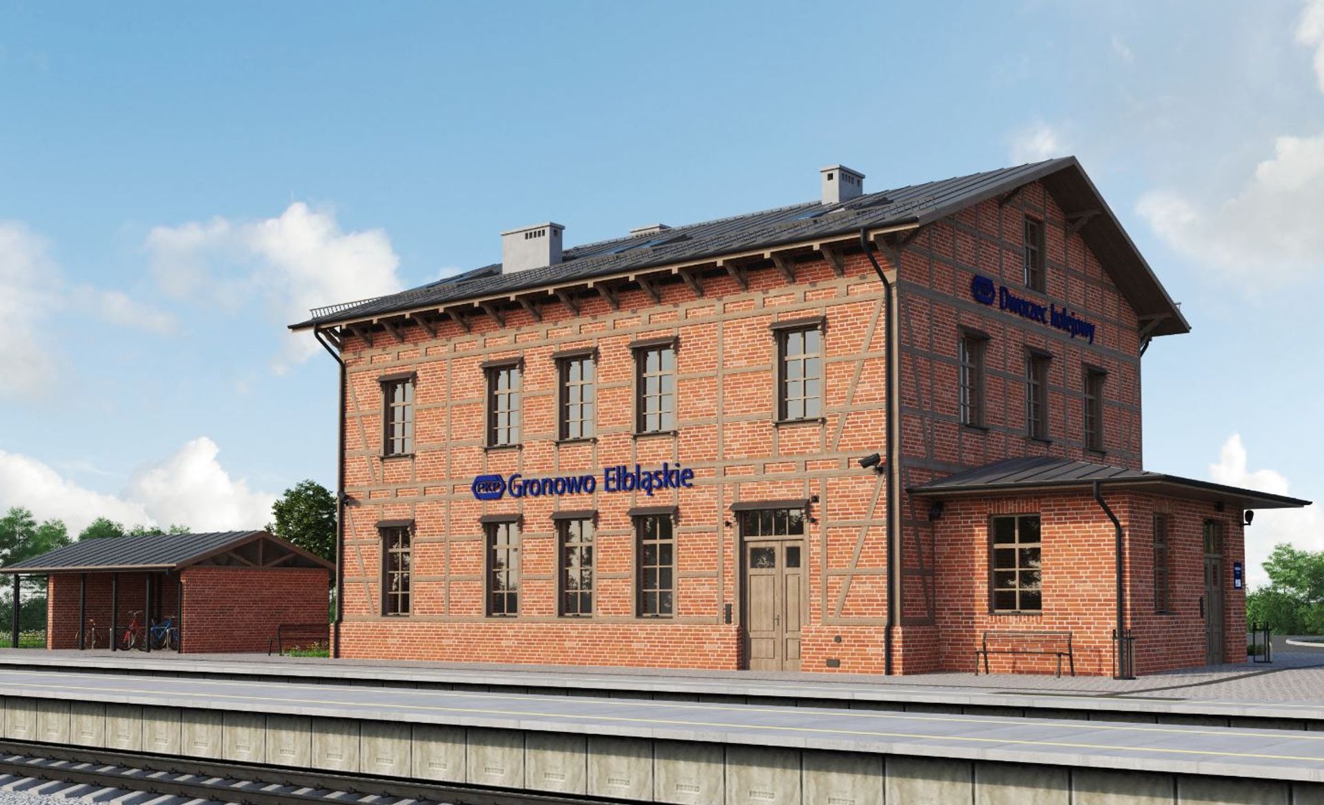 Warmińsko-mazurskie: Rozpoczynają się prace budowlane przy modernizacji zabytkowego dworca w Gronowie Elbląskim