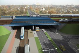 [Wrocław] Ziajka przebuduje drogę pod wiaduktem nad ulicą Starogroblową