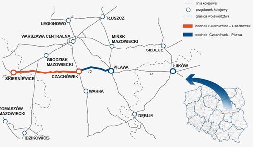 Wystartował przetarg na modernizację linii kolejowej Skierniewice – Czachówek