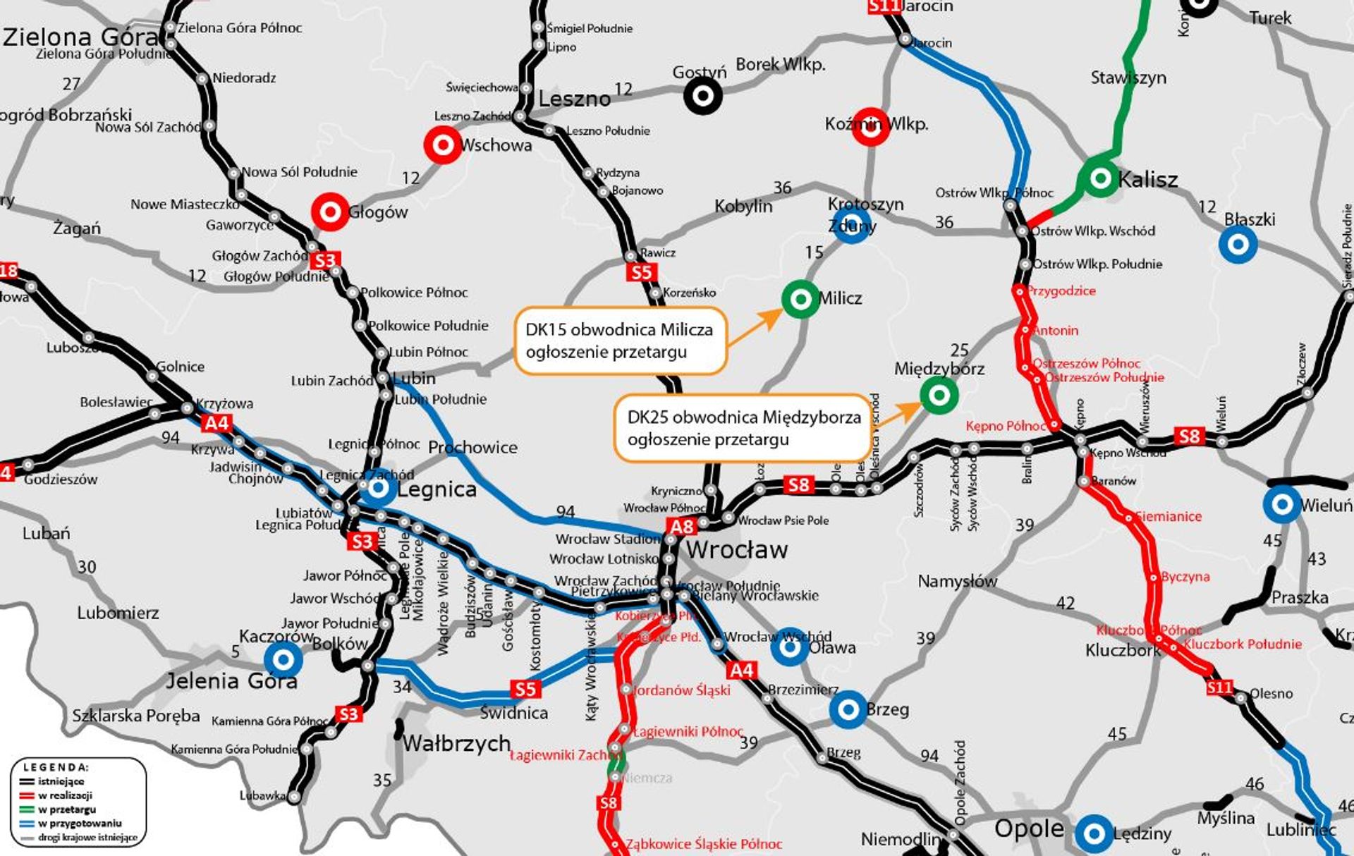 Budowa dwóch nowych obwodnic na Dolnym Śląsku coraz bliżej