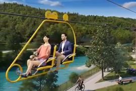 W Małopolsce powstanie "podniebny rower" 8 metrów nad ziemią. Nowa atrakcja ma być pierwszą taką instalacją w Polsce [WIZUALIZACJE]