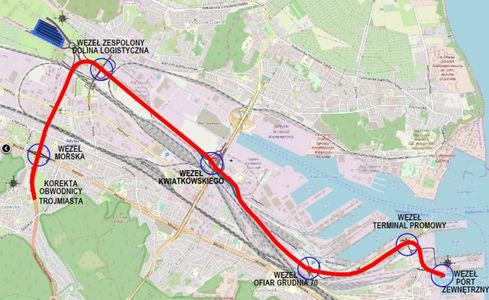 Trasa S6 zostanie połączona z Portem Gdynia