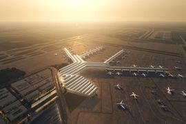 Spółka Centralny Port Komunikacyjny zaprezentowała koncepcję architektoniczną nowego lotniska przesiadkowego [WIZUALIZACJE]