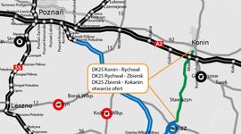 23 oferty na rozbudowę DK25 Konin - Kokanin w Wielkopolsce [LISTA OFERT]
