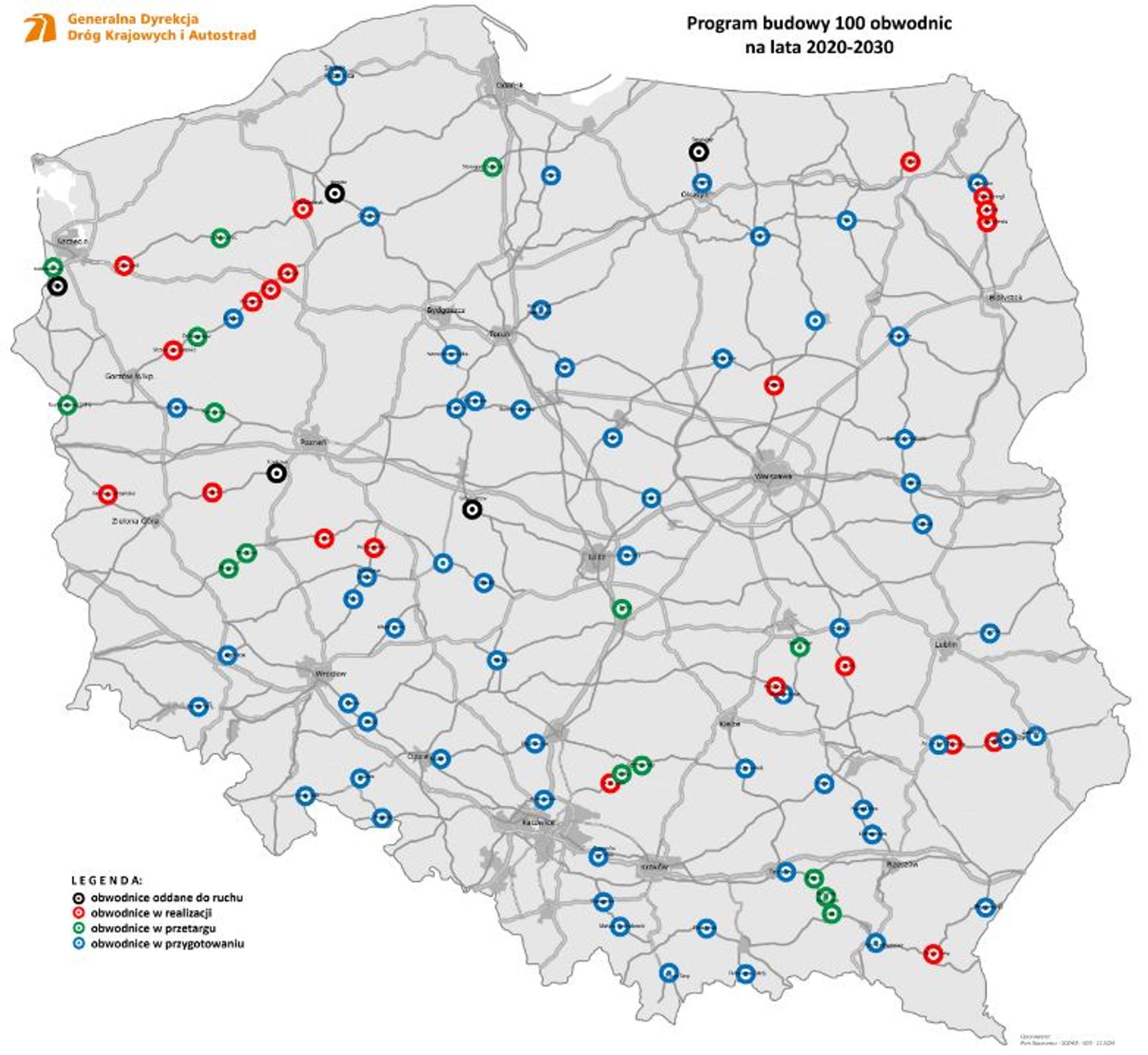 Program budowy 100 obwodnic – sprawdzamy postęp prac 
