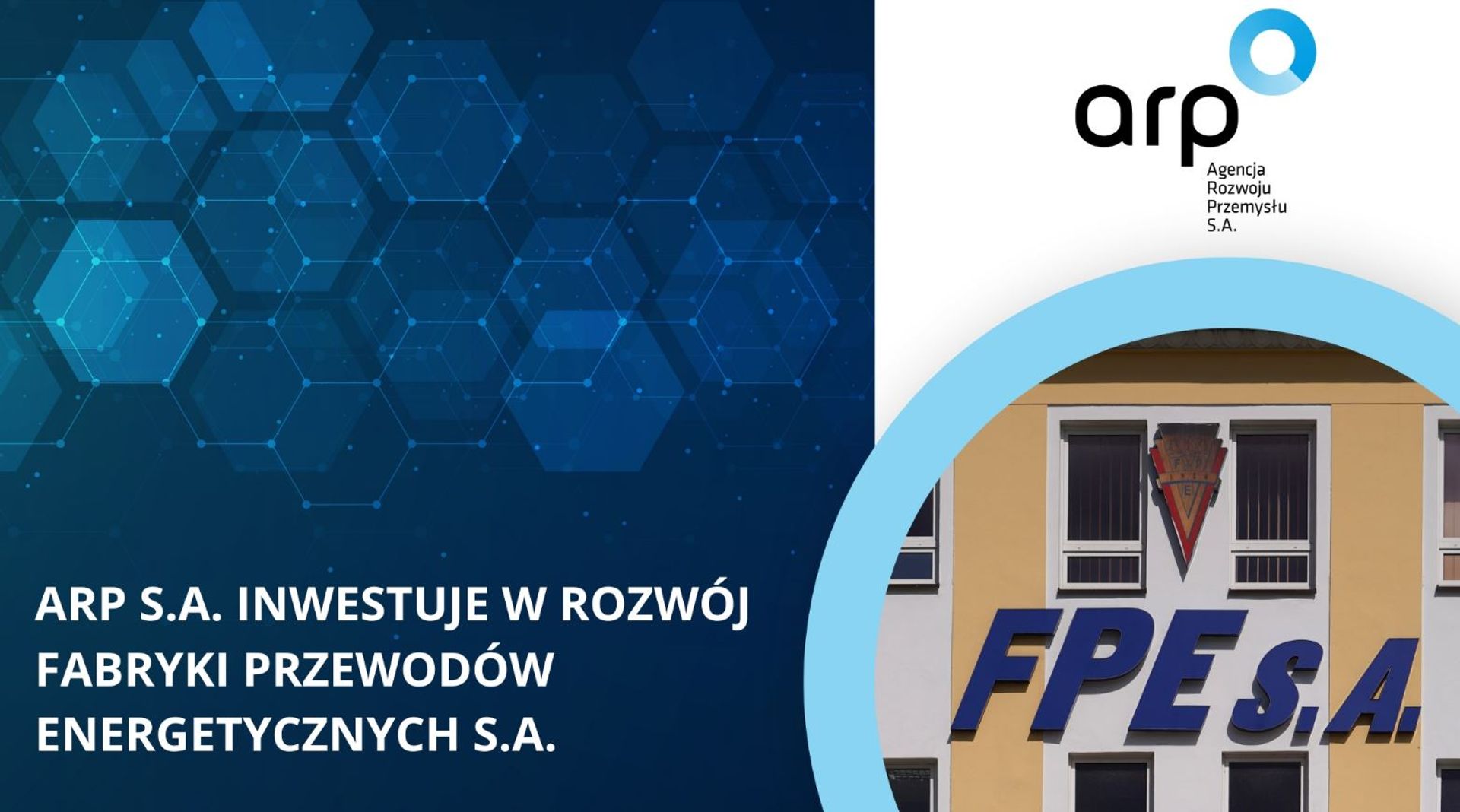 ARP S.A. dokapitalizuje Fabrykę Przewodów Energetycznych S.A. kwotą 34,5 mln zł 