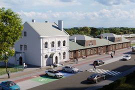 Lubelskie: Zbliża się przebudowa historycznego, zabytkowego dworca w Dęblinie [WIZUALIZACJE]