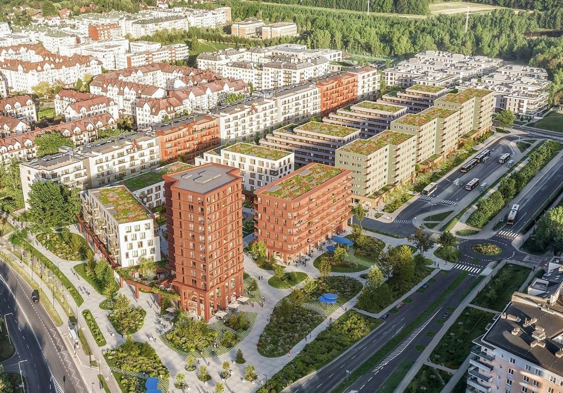 Archicom zmienia projekt inwestycji na Kabatach. Będzie więcej zieleni i miejsc parkingowych oraz supermarket i przychodnia