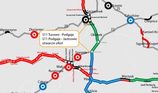 Poznaliśmy oferty w przetargu na odcinek drogi ekspresowej S11 Szczecinek - Piła [LISTA]