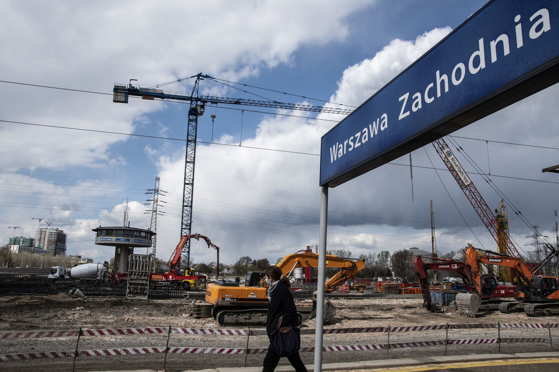 Trwają prace przy przebudowie stacji kolejowej Warszawa Zachodnia 