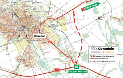 Obwodnica Stargardu w ciągu DK20 z decyzją środowiskową