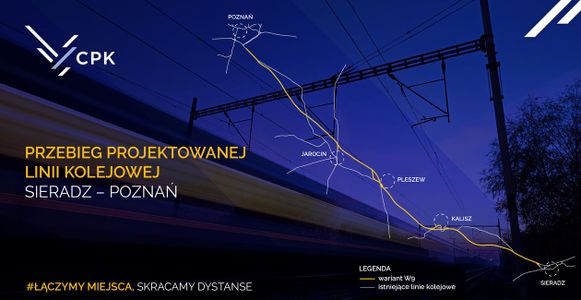 Ważny krok ws. Kolei Dużych Prędkości do Poznania. CPK składa wniosek