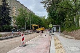 Postępują prace przy budowie linii KST IV. Dziś otwarcie ul. Dobrego Pasterza