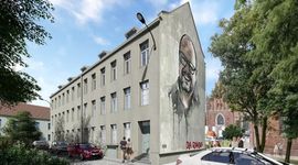 Trwa remont zabytkowej kamienicy z muralem Pawła Adamowicza w Gdańsku [ZDJĘCIA]