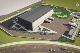 Tak będzie działać catering na nowym lotnisku. Powstaną dwa obiekty logistyczne [WIZUALIZACJE]