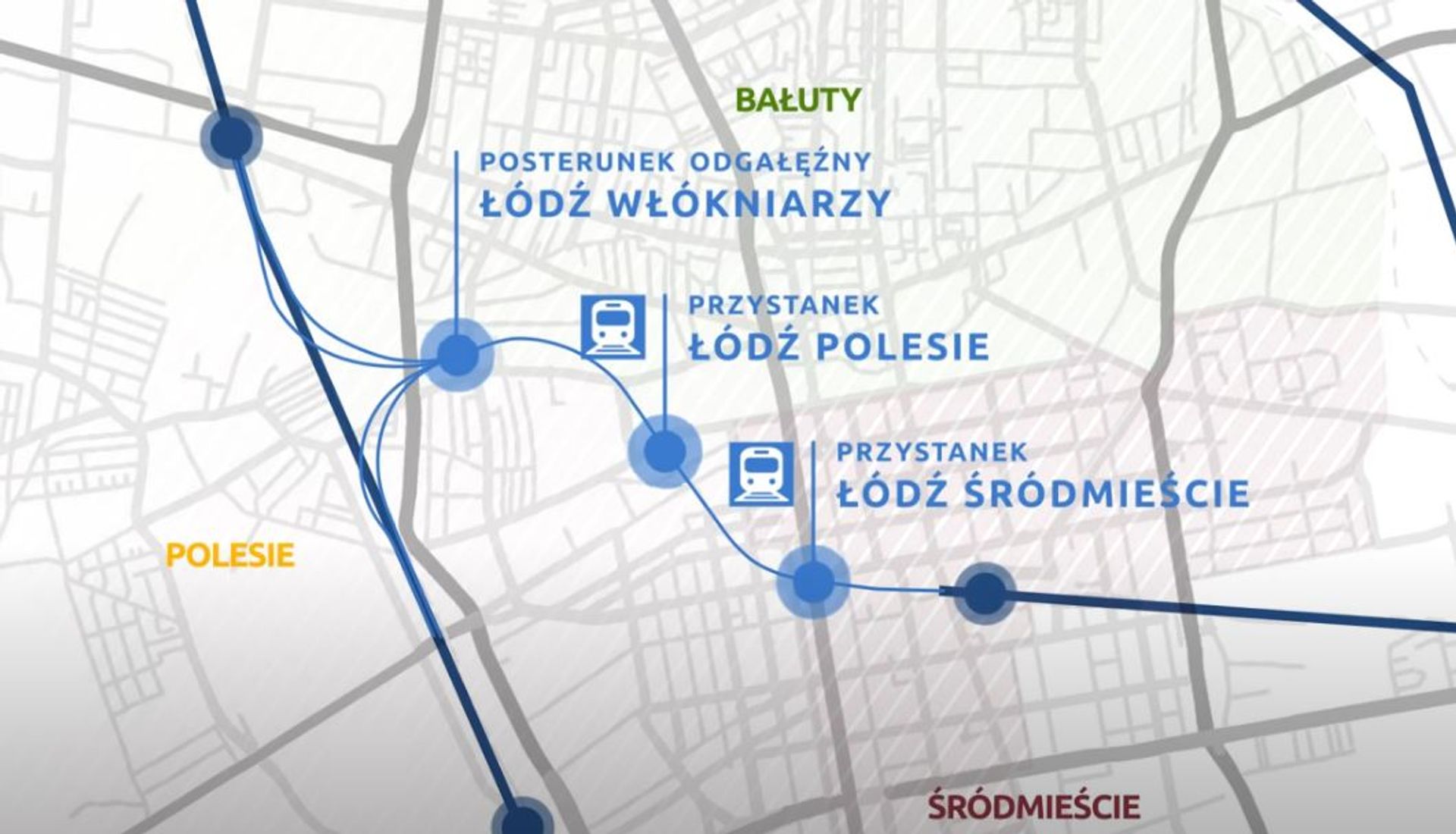 W Łodzi powstaje podziemna linia kolejowa, która połączy dworce Łódź Fabryczna i Łódź Kaliska 