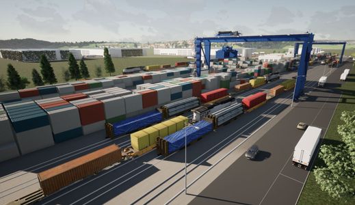 W Radomiu za ok. 300 mln zł powstaje nowy, wielki terminal intermodalny [FILM+WIZUALIZACJE]