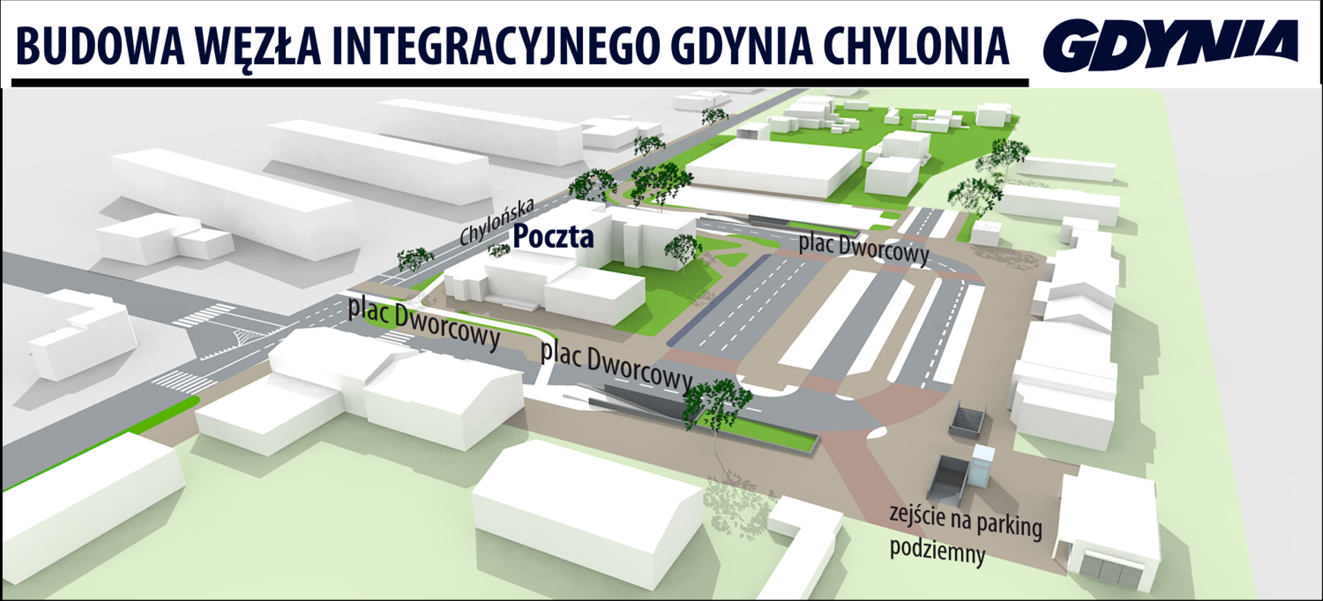  Budowa węzła integracyjnego w Gdyni-Chyloni weszła w kolejną fazę