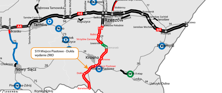 Zielone światło dla budowy kolejnego odcinka drogi Via Carpatia (S19 Miejsce Piastowe – Dukla)