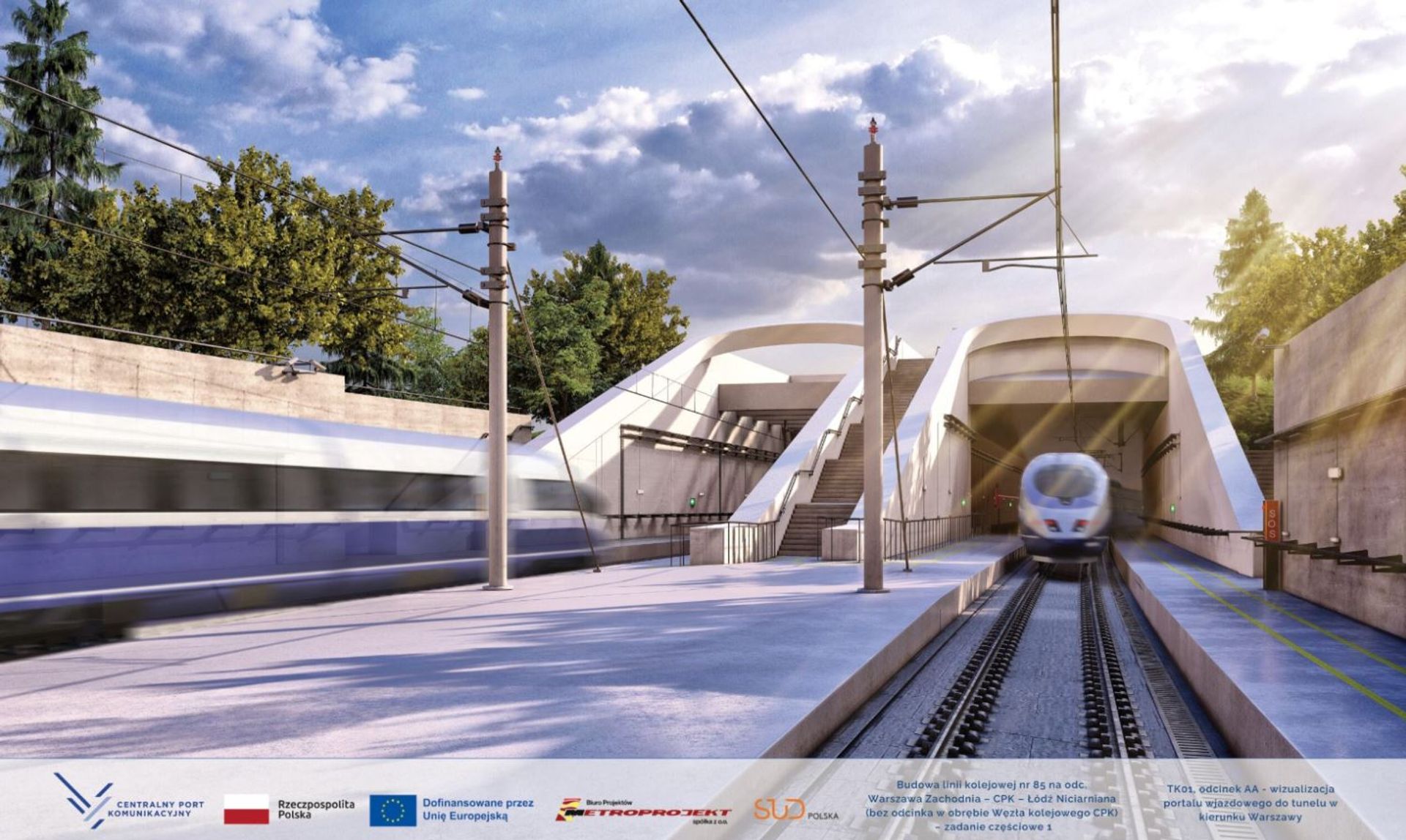 Są wizualizacje infrastruktury dla kluczowego odcinka Kolei Dużych Prędkości 