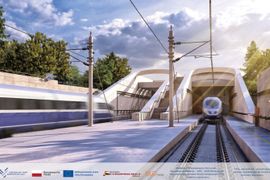Są wizualizacje infrastruktury dla kluczowego odcinka Kolei Dużych Prędkości [WIZUALIZACJE]