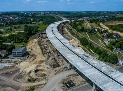 Trwa budowa Wschodniej Obwodnicy Krakowa, na odcinku Mistrzejowice - Nowa Huta [FILMY]