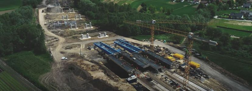 Postępują prace na budowie Północnej Obwodnicy Krakowa [FILM]