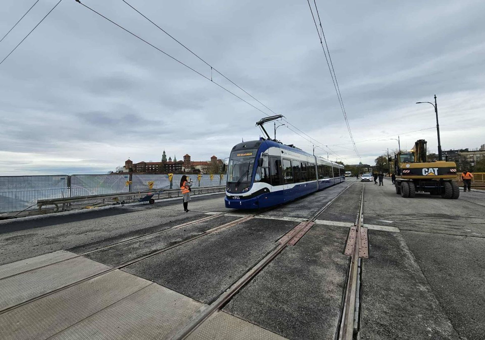 W centrum Krakowa trwa remont mostu Grunwaldzkiego 