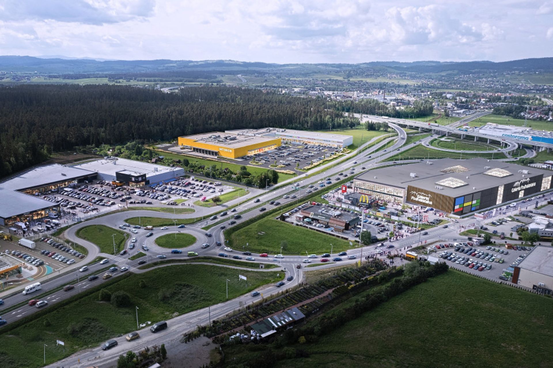 Małopolska: Przy Zakopiance powstaje nowe, duże centrum handlowe