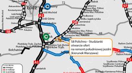 Remont odcinka drogi ekspresowej S8 w woj. łódzkim coraz bliżej