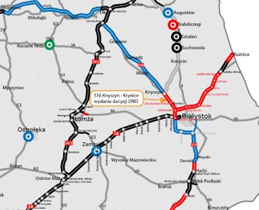 Podlaskie: Może ruszać budowa drogi ekspresowej S16 Knyszyn - Krynice