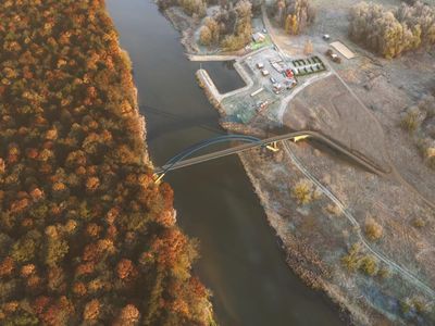 Nowa kładka przez Wartę prawie gotowa  [WIZUALIZACJA+ZDJĘCIA]