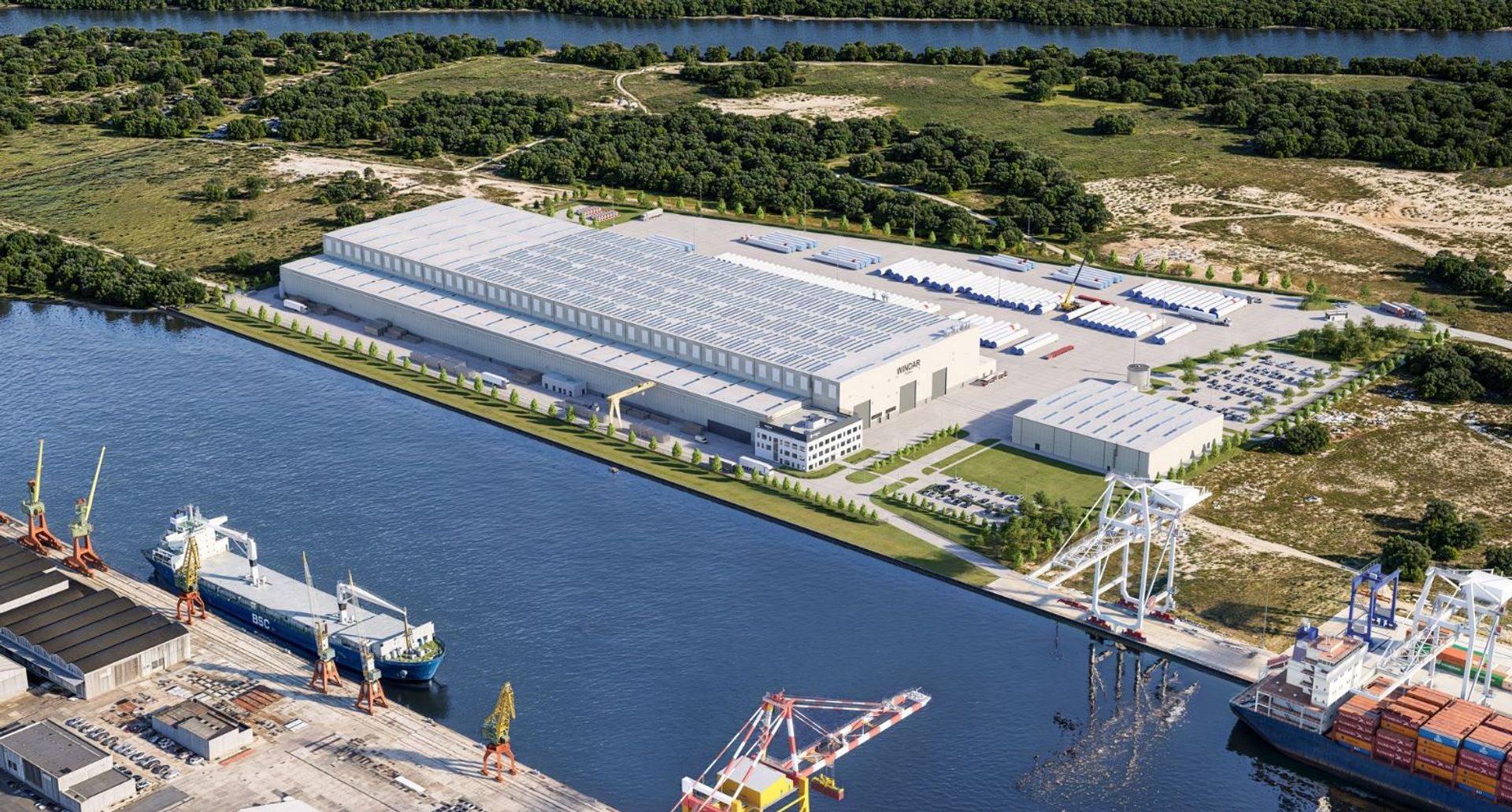 Windar Renovables buduje w Szczecinie za 150 mln euro wielką fabrykę wież wiatrowych dla offshore wind 