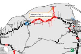 Budowa drogi krajowej do elektrowni jądrowej: Jest pozwolenie na budowę dla 5-kilometrowego fragmentu drogi krajowej, tzw. "ostatniej mili"