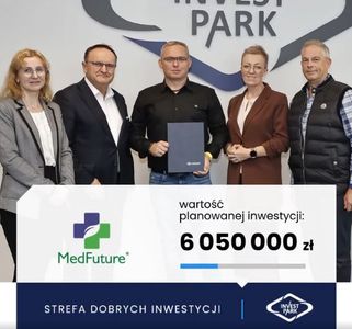 Polska firma Medfuture wchodzi do WSSE "INVEST-PARK"