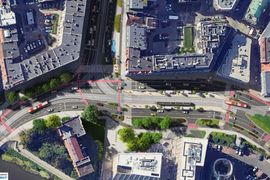 W centrum Wrocławia trwa przebudowa węzła przesiadkowego Dubois–Drobnera [FILM+WIZUALIZACJE]