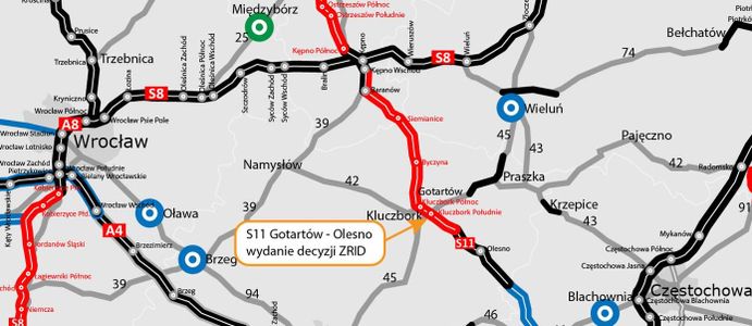 Można budować pierwszy z trzech odcinków drogi ekspresowej S11 w woj. opolskim