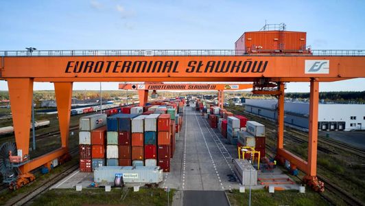 Trwa rozbudowa terminalu w Sławkowie. Inwestycja w bezpieczeństwo logistyczne Polski i UE