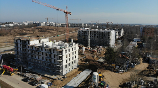 Postęp prac na budowie mieszkań TBS Motława w Gdańsku [FILM+ZDJĘCIA+WIZUALIZACJE]