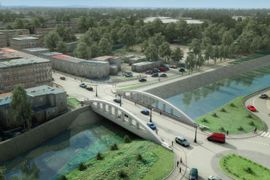 Powstaje nowy most w zniszczonych przez powódź Głuchołazach, w woj. opolskim [FILM+WIZUALIZACJE]