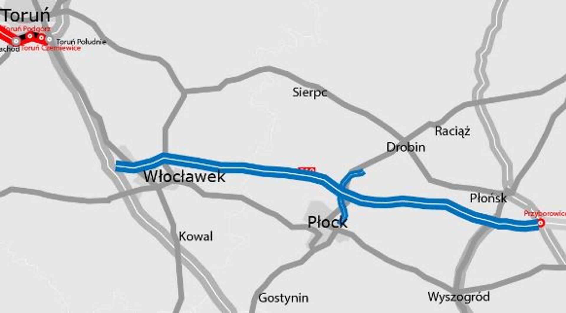 GDDKiA wybrała wariant trasy, która połączy autostradę A1 i Obwodnicę Aglomeracji Warszawskiej