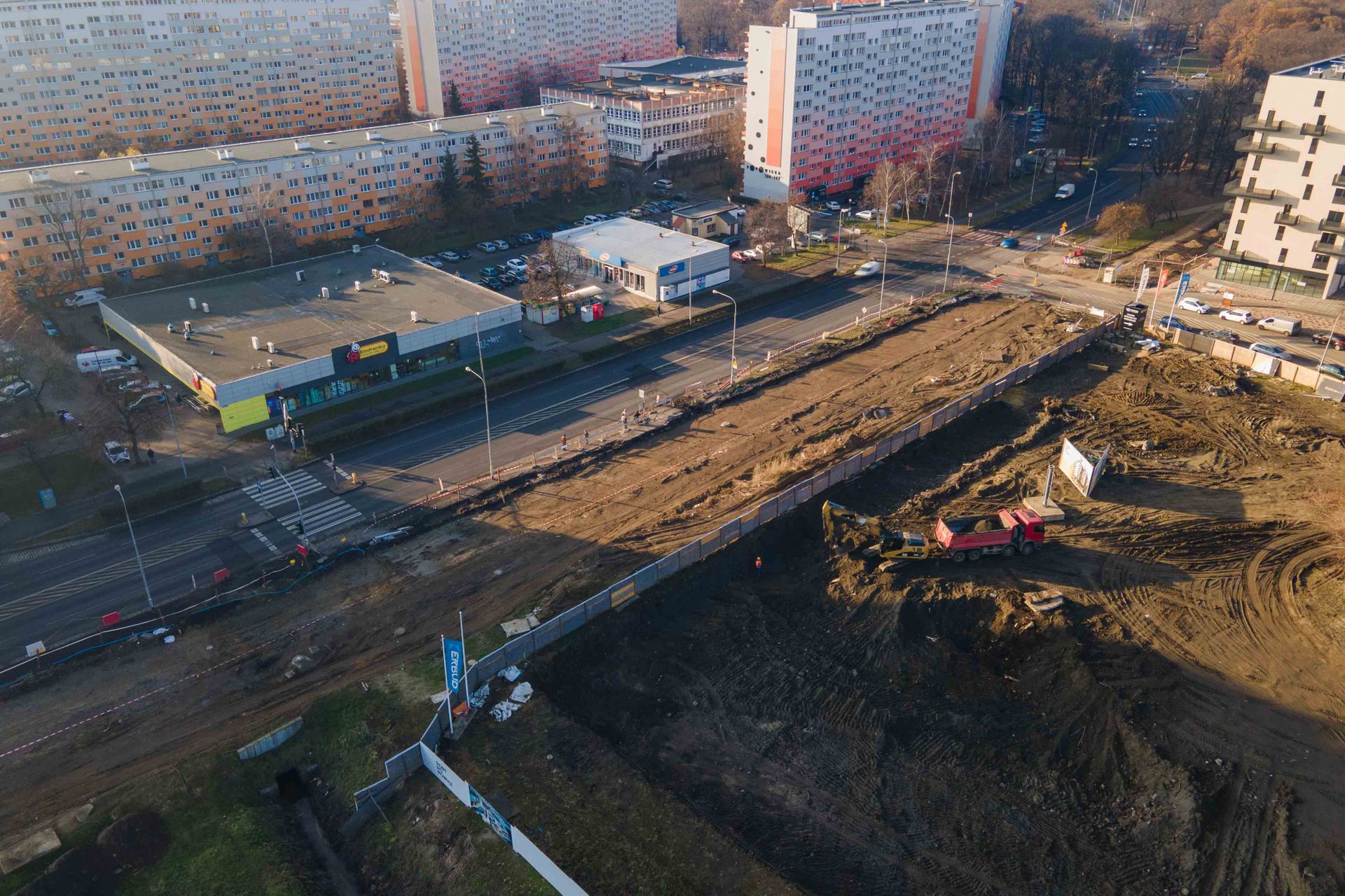 Trwa budowa nowej trasy tramwajowej przez Popowice 