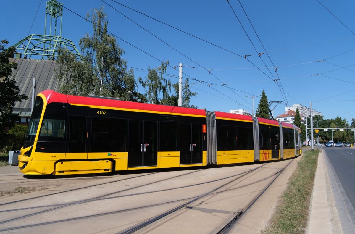 Fot. Michał Medyński / MPK Wrocław, / Testowany we Wrocławiu warszawski Hyundai Rotem 141N