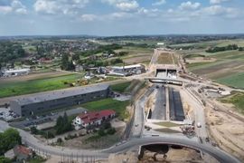 Trwają prace na budowie S52 Północnej Obwodnicy Krakowa [FILMY]