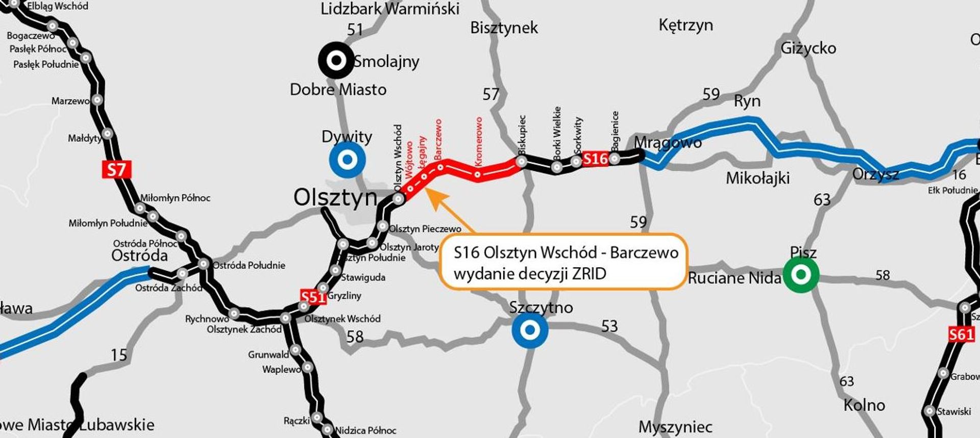 Może ruszać budowa odcinka drogi ekspresowej S16 Olsztyn Wschód - Barczewo