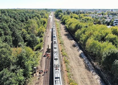 PKP PLK modernizują trasę z Warszawy w kierunku Otwocka 