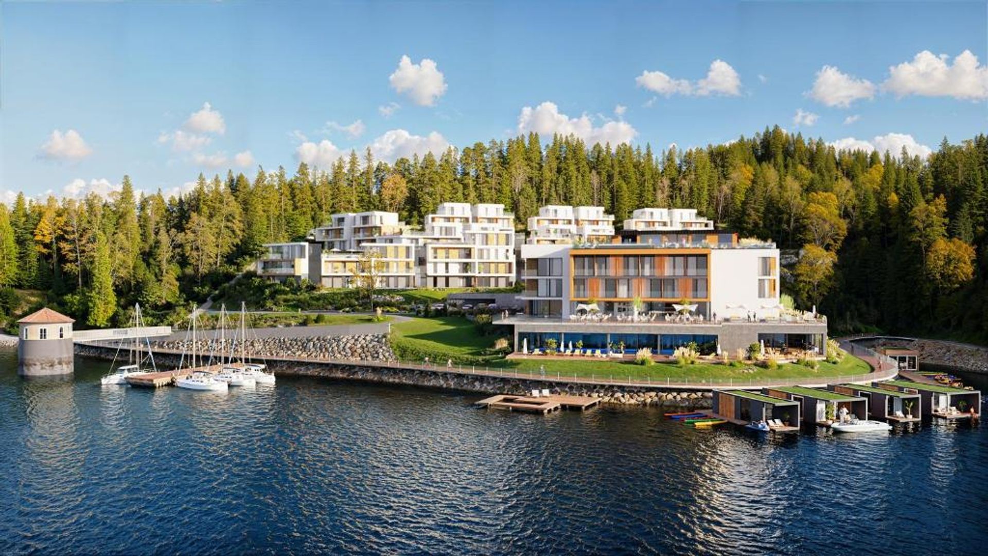 Nad Jeziorem Żywieckim otwarty został luksusowy kompleks Lake View Żywiec Resort & Spa