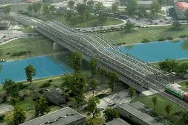 Nowy kolejowy most w Przemyślu nad Sanem usprawni transport kolejowy