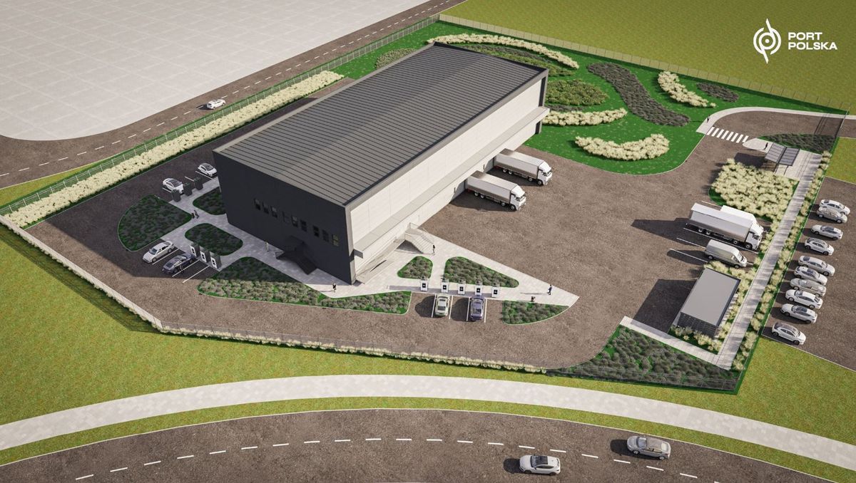 Port Polska (CPK), / Wizualizacja obiektów cateringu